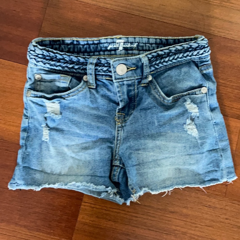 7 For All Mankind: Girls Raw-Hem A-Pockets Short